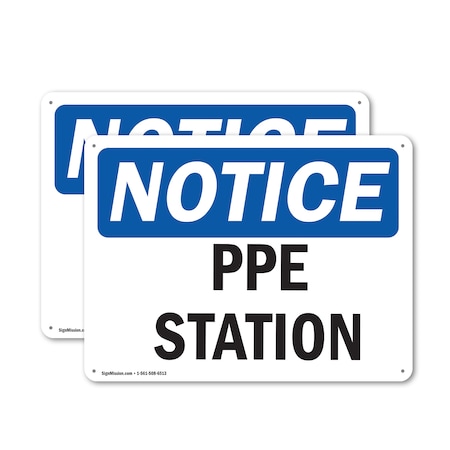 Signmission 7 in Height, 10 in Width, Aluminum, Rectangle OS-2PACK-NS-A-710-L-17774